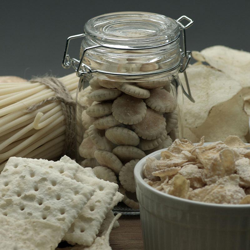 Pasta, Snacks, and Cereals