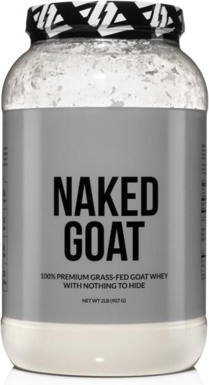 Naked Goat - Pasture Fed Goat Whey Protein Powder from Small-Herd Wisconsin Dairies, 2Lb Bulk