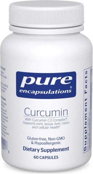 Pure Encapsulations Curcumin - 500 mg - Supports Joint Health & Liver Health - Curcuma Longa Capsule - Non-GMO & Vegan - 60 Capsules