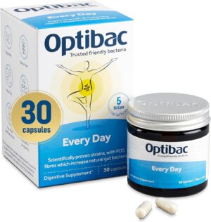 Optibac Probiotics for Daily Wellbeing - Pack of 30 Capsules