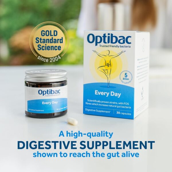 Optibac Probiotics for Daily Wellbeing - Pack of 30 Capsules - Image 2