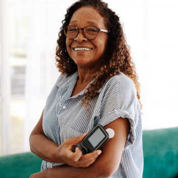 Man and woman video conference at Endocrinology Associates