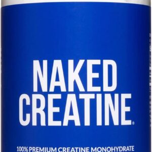 NAKED Pure Micronized Creatine Monohydrate Powder - Unflavored, 500g, 1.1lb Bulk - Vegan, Non-GMO, Gluten-Free, Soy-Free, No Fillers, Supports Muscle Growth & Strength - 100 Servings