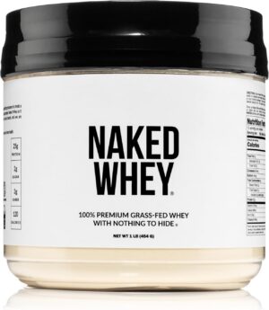 NAKED Whey 1Lb - Only 1 Ingredient, Grass Fed Whey Protein Powder, Undenatured, No Gmos, No Soy, Gluten Free, Stimulate Growth, Enhance Recovery - 15 Servings