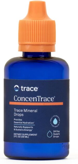Trace Minerals ConcenTrace Trace Mineral Drops | Supports Energy, Digestion, Bone Health & Hydration, 70+ Ionic Trace Minerals w/ Magnesium, Chloride & Potassium | Keto, Vegan & Non-GMO | 24 Servings