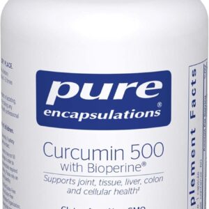 Pure Encapsulations Curcumin 500 with Bioperine - Antioxidant Supplement to Support Joints, Tissue, Liver, Colon & Cellular Health* - with Turmeric Curcumin & Bioperine - 60 Capsules