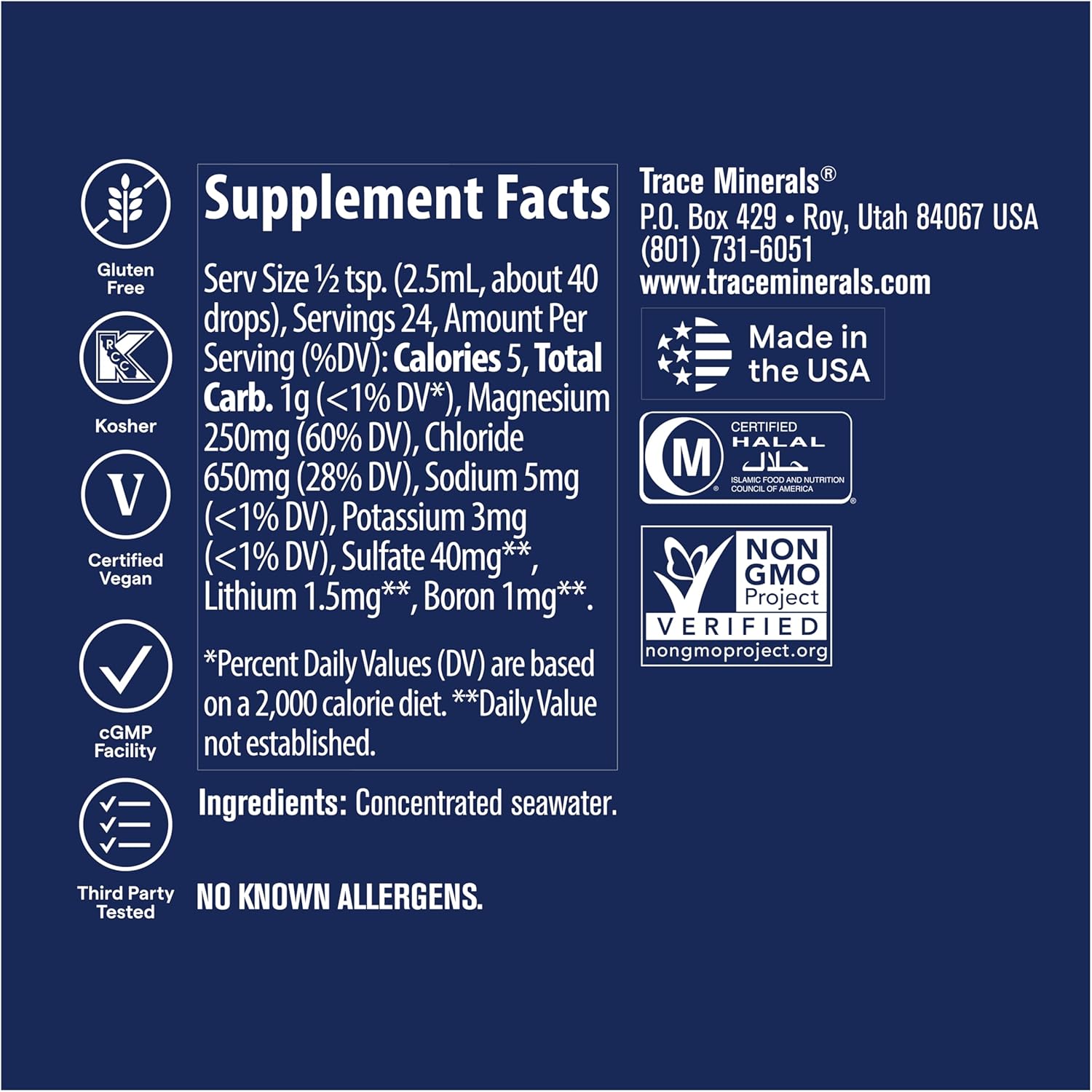 Trace Minerals ConcenTrace Trace Mineral Drops | Supports Energy, Digestion, Bone Health & Hydration, 70+ Ionic Trace Minerals w/ Magnesium, Chloride & Potassium | Keto, Vegan & Non-GMO | 24 Servings - Image 5